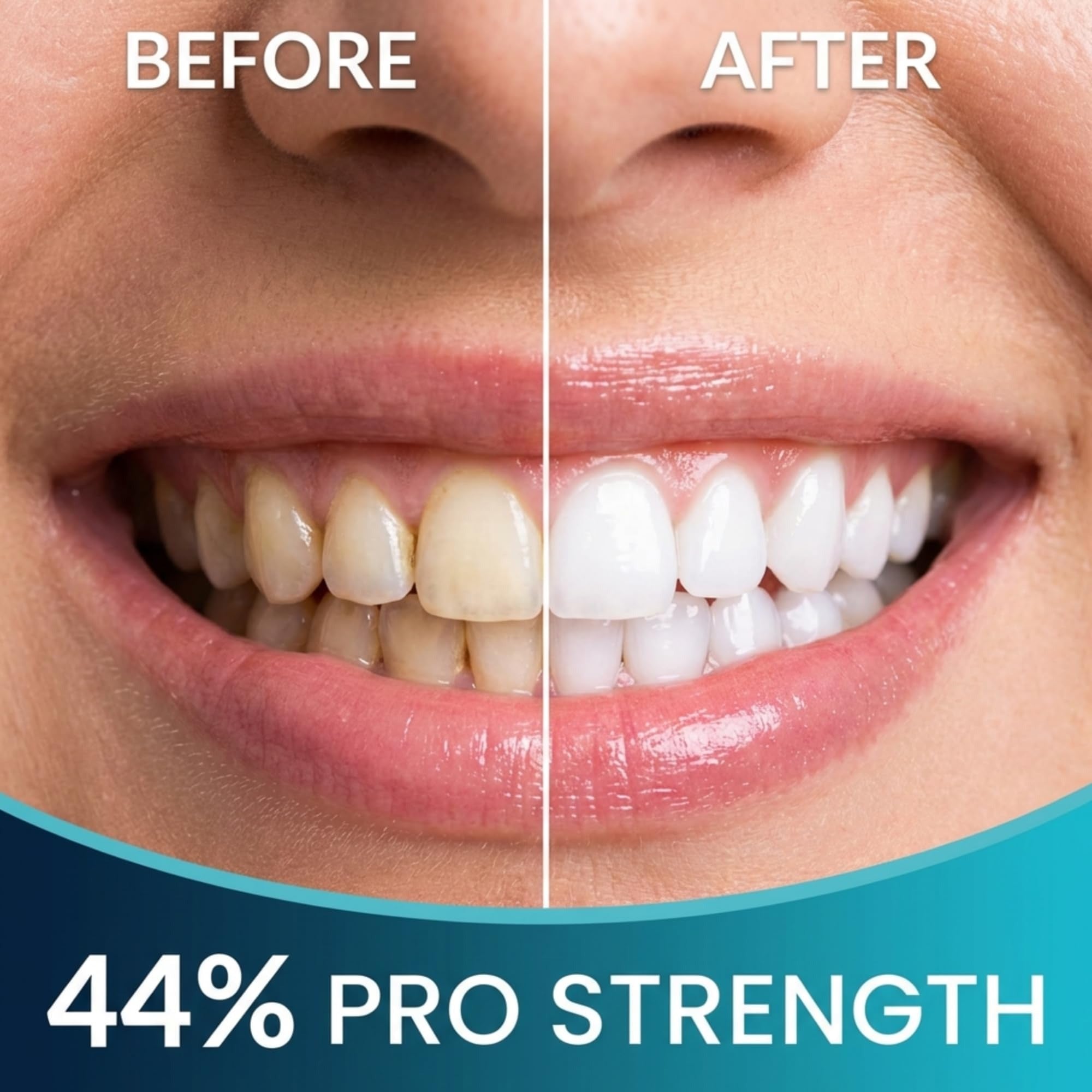 Professional Teeth Whitening Wireless Kit with LED Light & Whitening Pen,